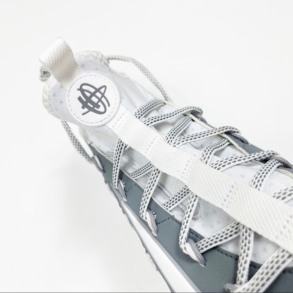 Nike Huarache 6 Elite White Wolf Grey Lacrosse Cleats 13 - Picture 7 of 11